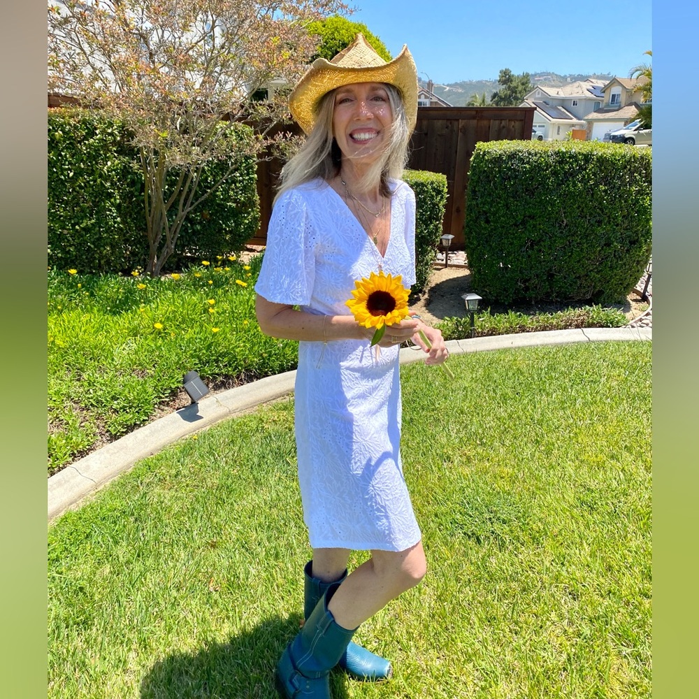 Michael Kors White Textured Mini Dress 👗